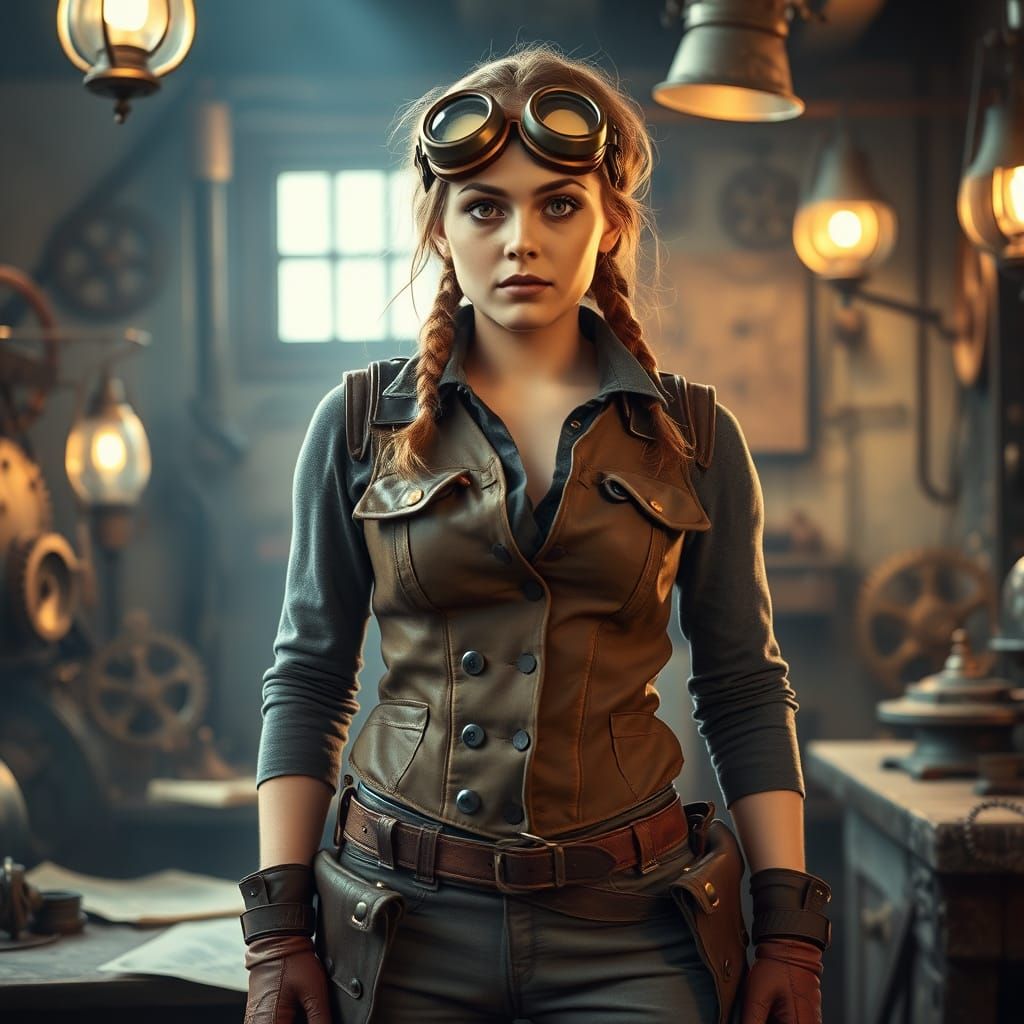 Steampunk Gadget Hackwrench in Inventor's Workshop