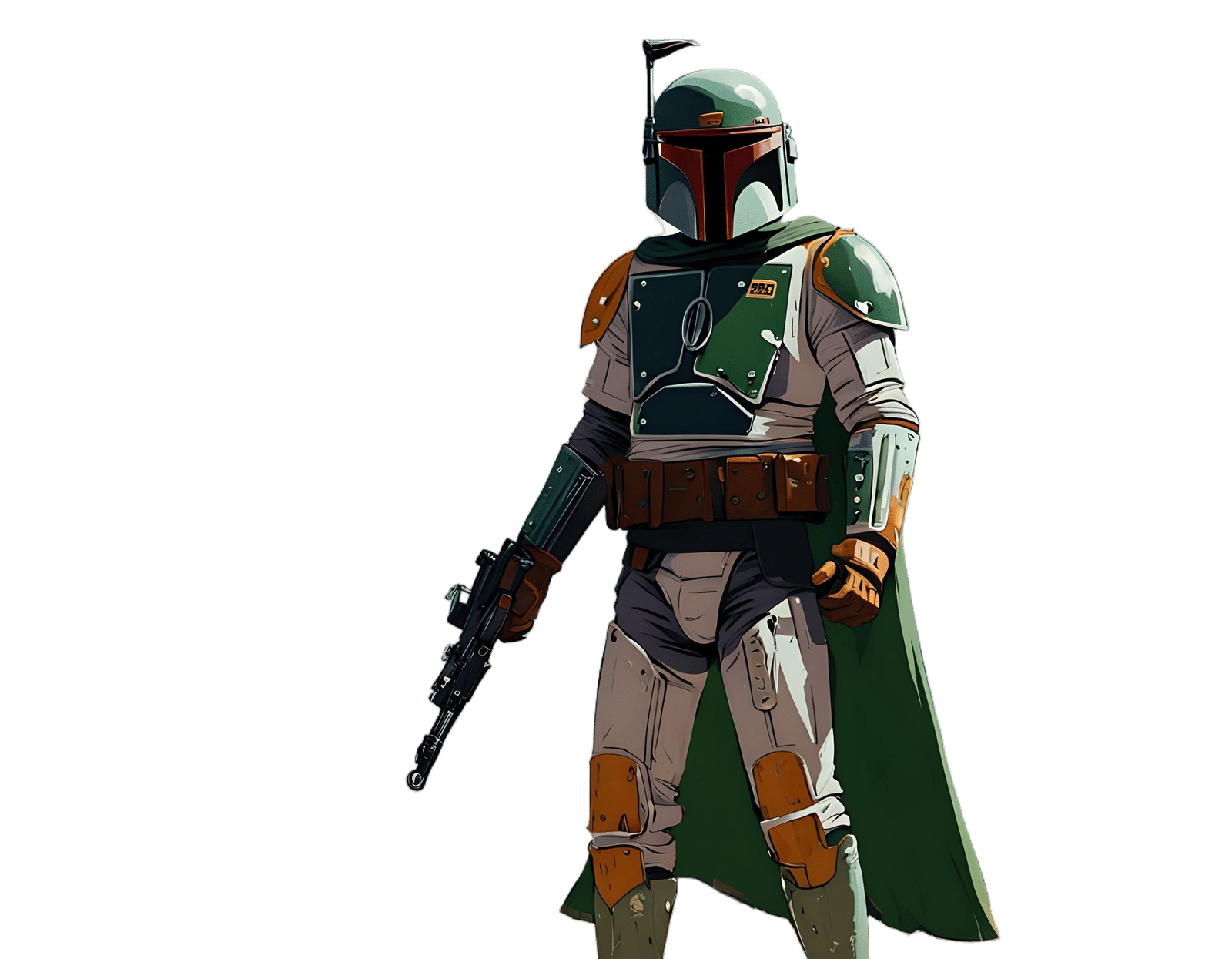 Boba Fett in Cowboy Shot, Bounty Hunter Armor