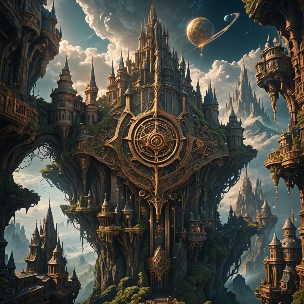 Epic Magic Symbol in Digital Matte Painting