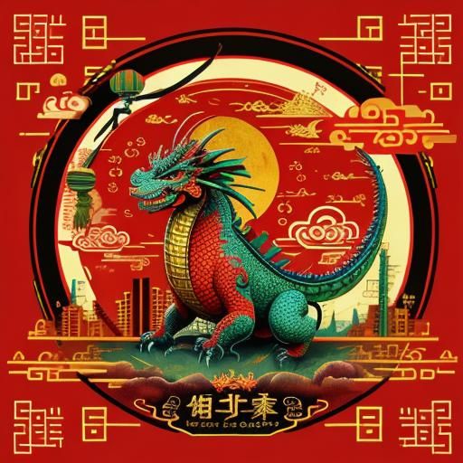 Sci-Fi Chinese New Year Dragon Celebration