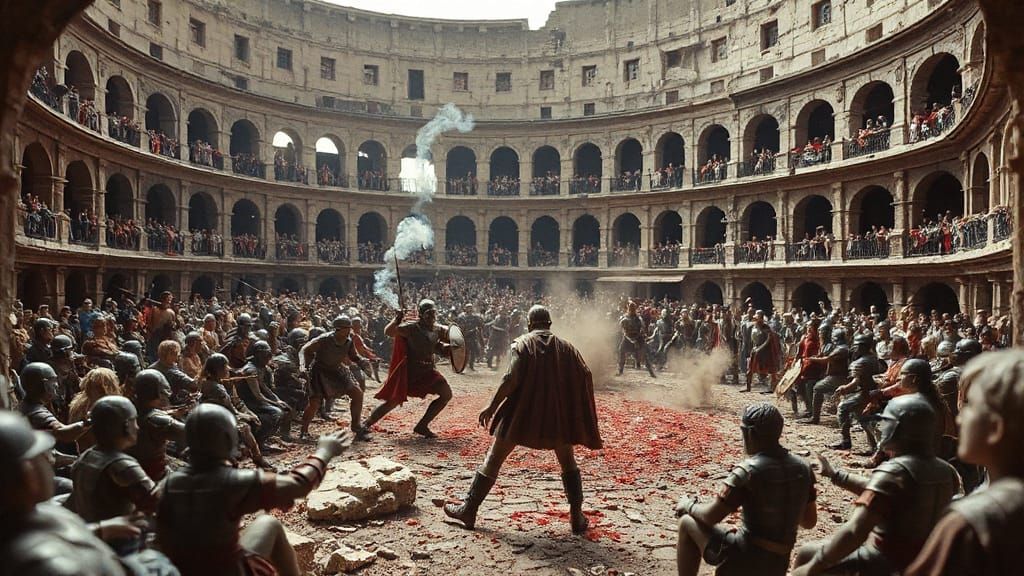 Dark Fantasy Stop Motion Gladiator Battle