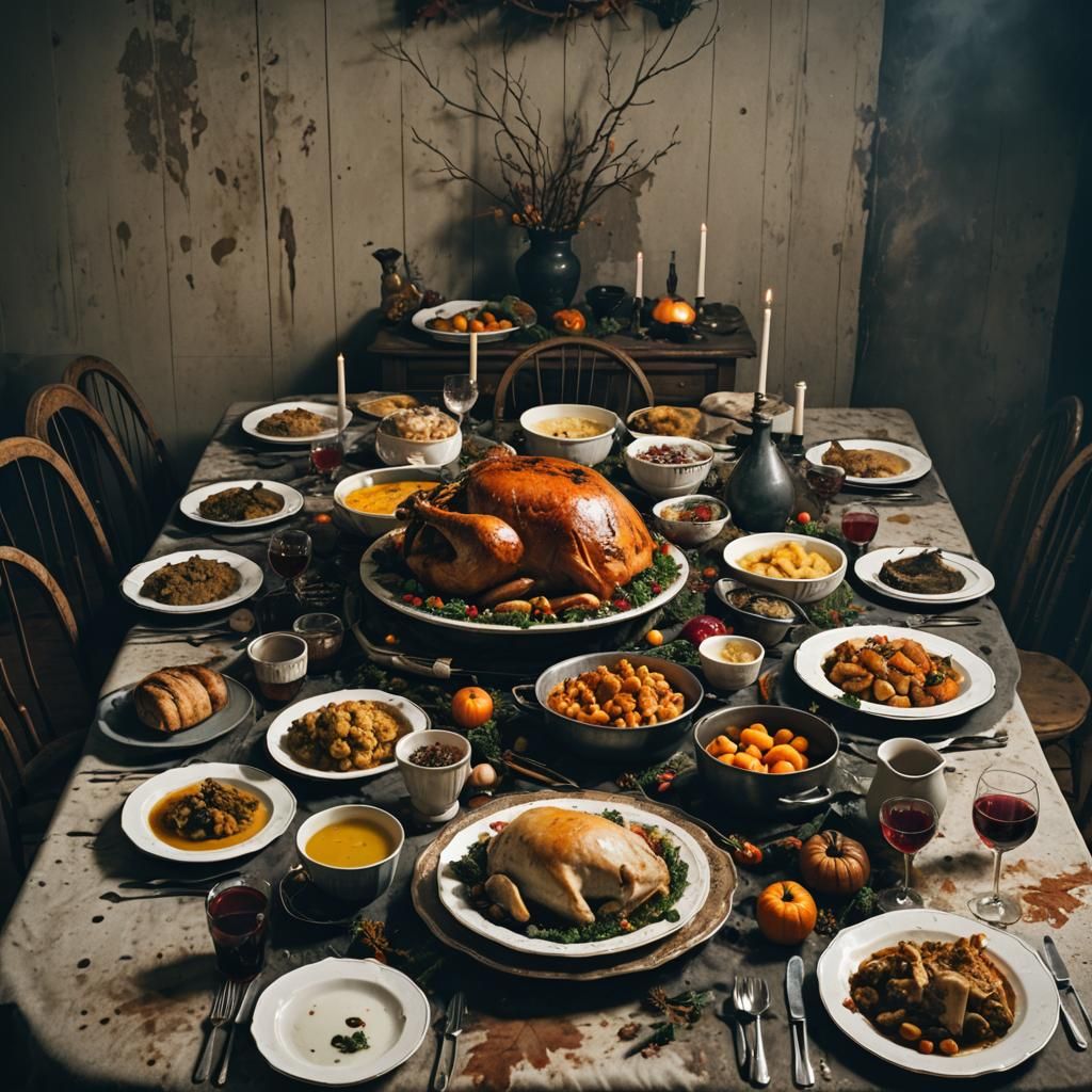 Moldy Thanksgiving Dinner in Moody Room