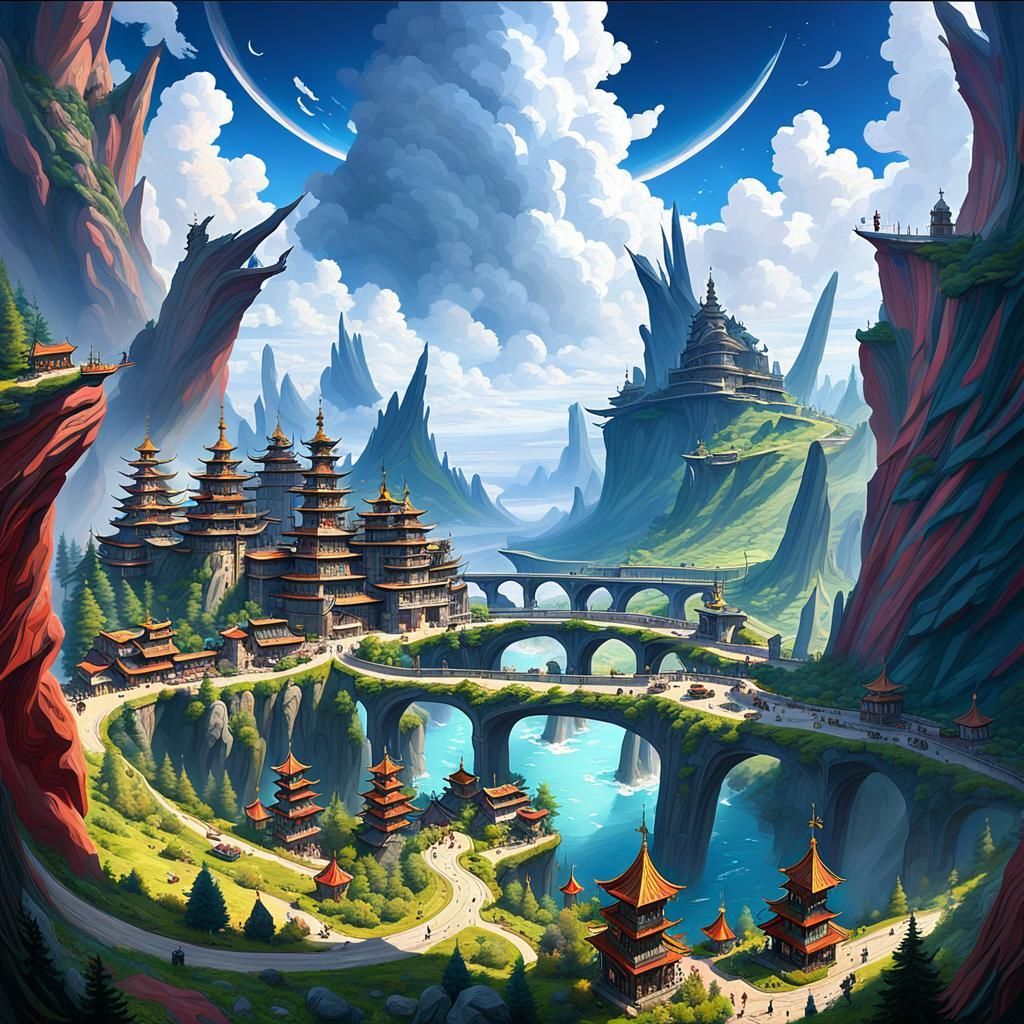 Modern Fantasy Landscape