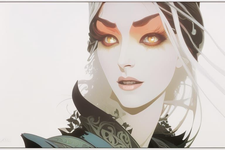 Vampire Portrait in Gothic Horror Style