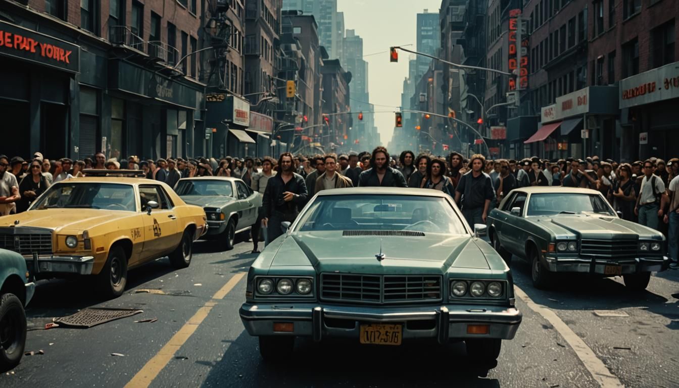 Cinematic Cult Scene: 1980s Film Still