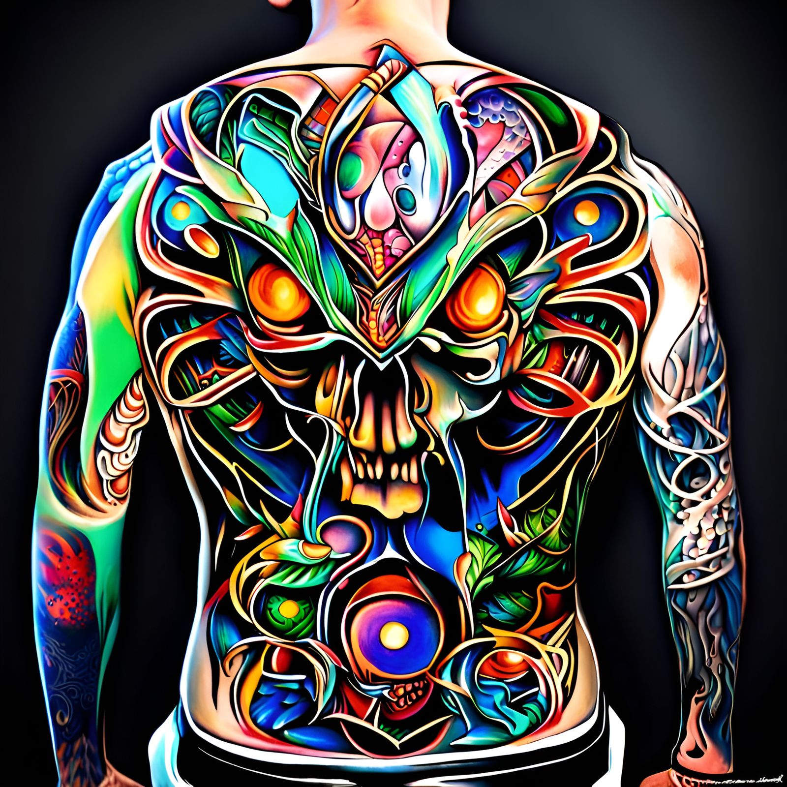 Epic Full Back Tattoo Art Designs (Continued)