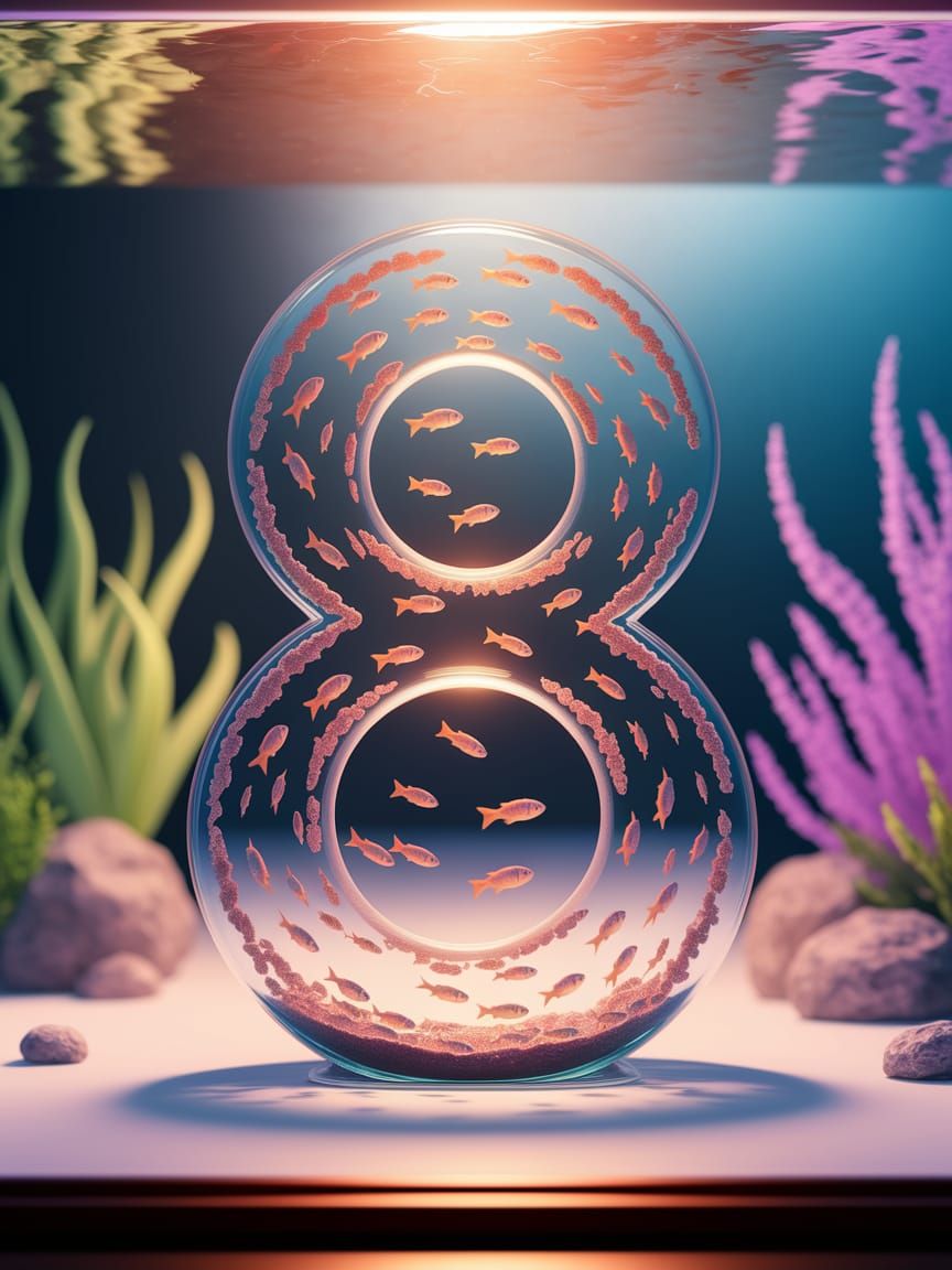 Surreal Underwater Oasis in Realistic Style