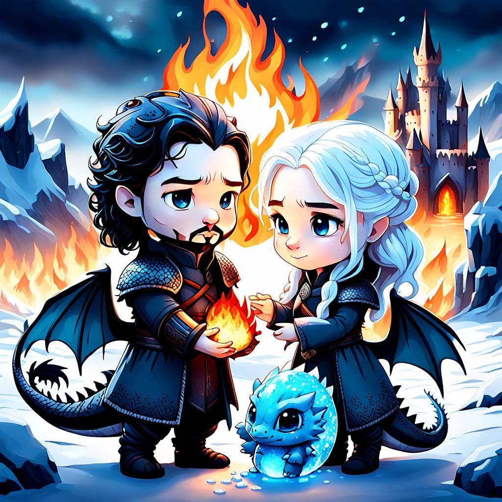 Daenerys & Jon.