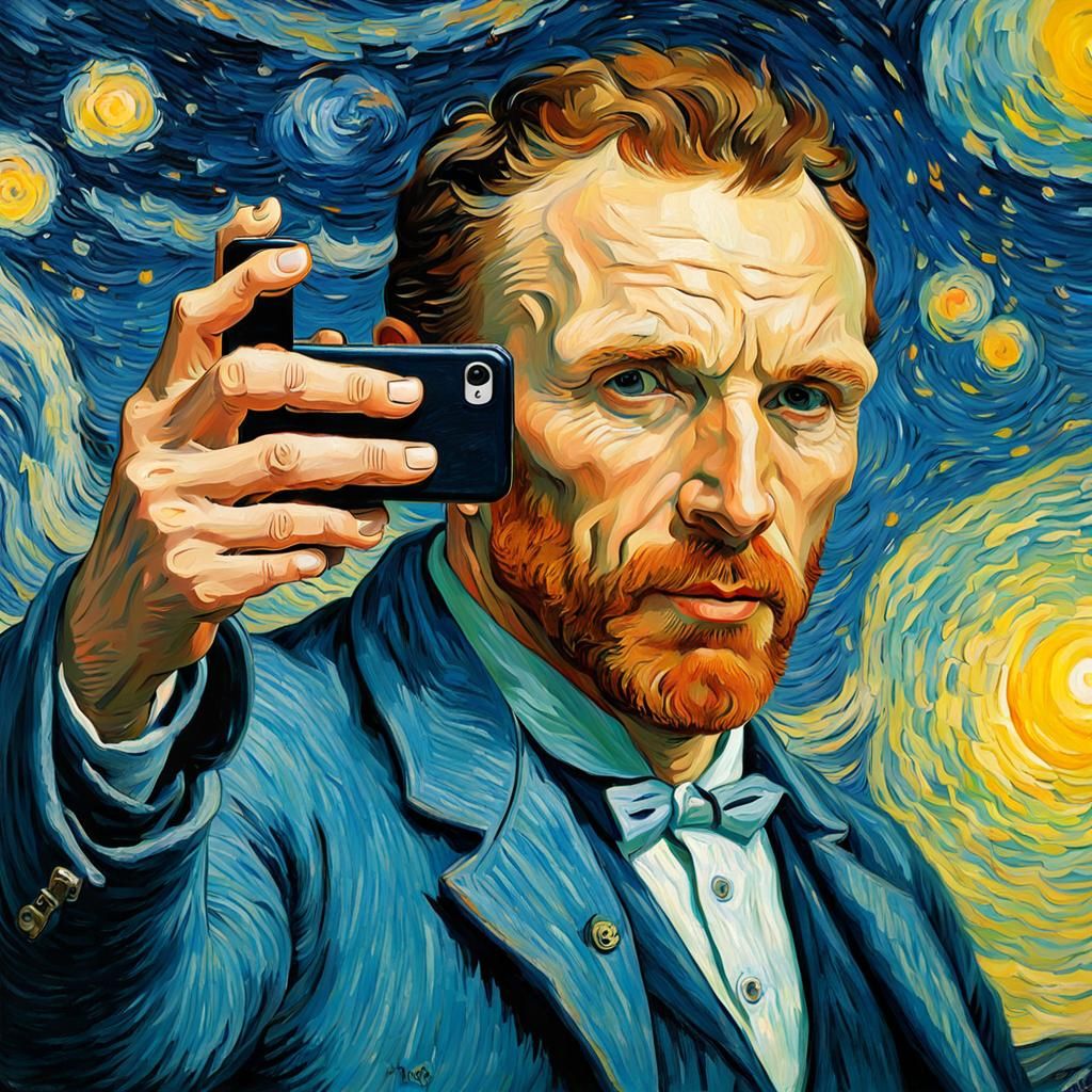 Van Gogh Selfie: A Modern Self-Portrait