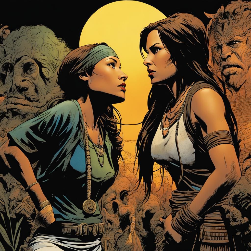 Lara Croft Meets a Maori Woman