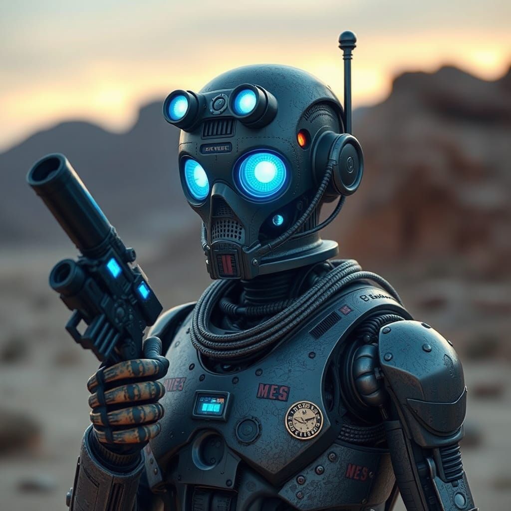 Parody: Retired Robot Gunslinger in Wasteland