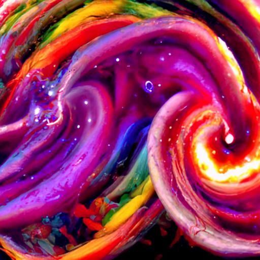 Colorful Vortex Amidst Sea of Stars