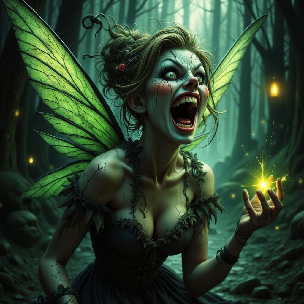 Wicked Tinker Bell in Dark Fantasy Style