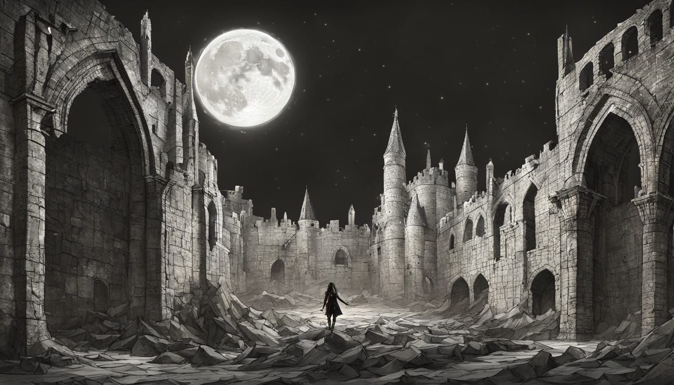 Medieval Warrior Princess under Fullmoon Siege