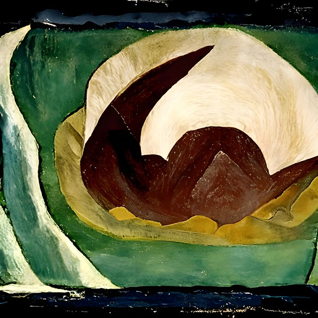 Abstract Landscape in Arthur Dove Style