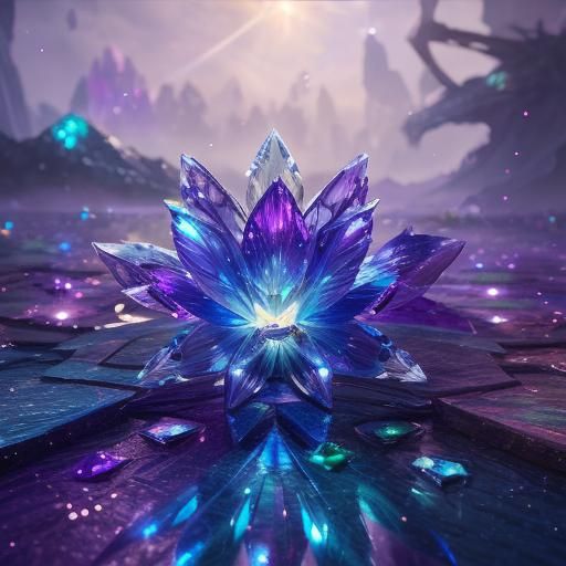 A crystal iris