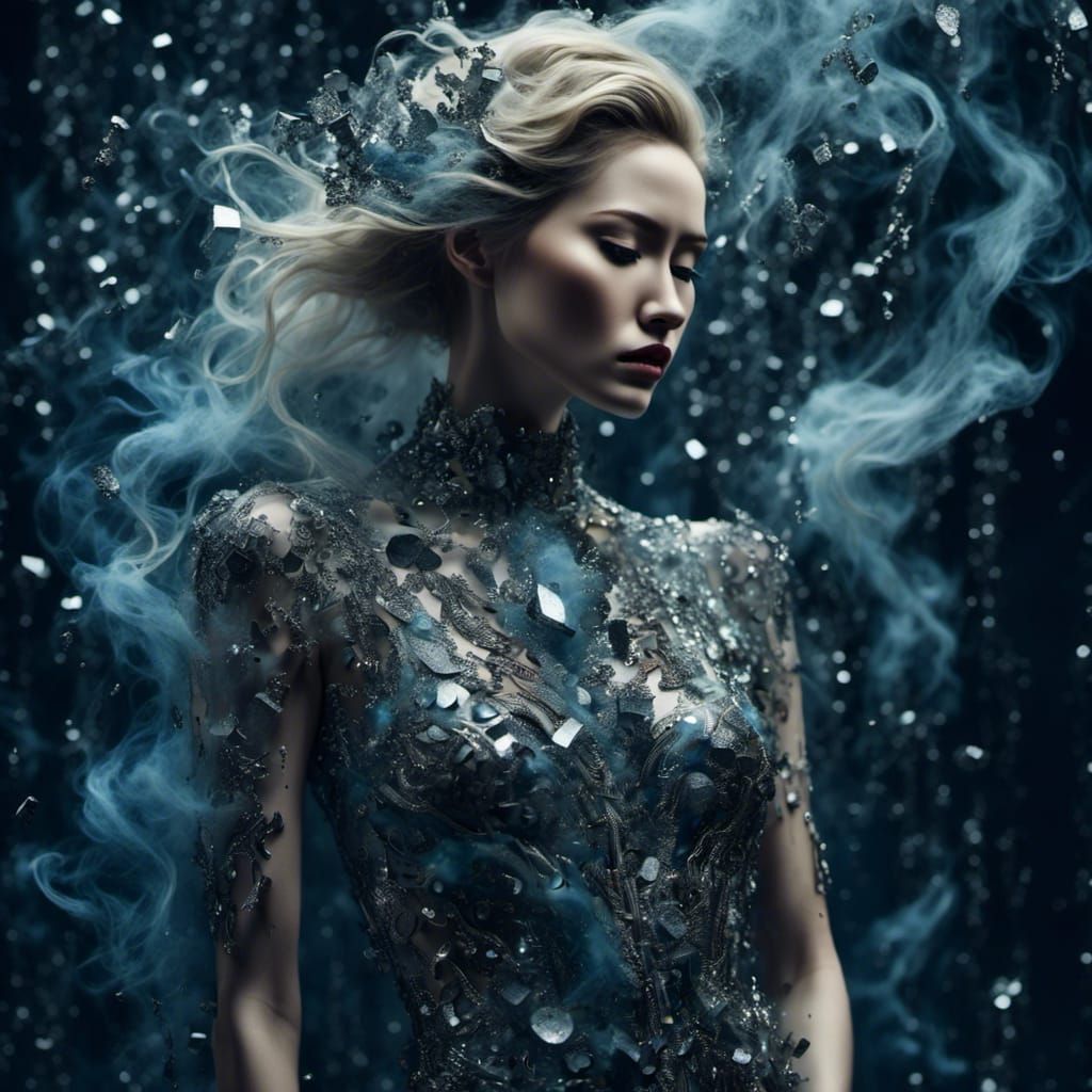 Surreal Asian Android Portrait