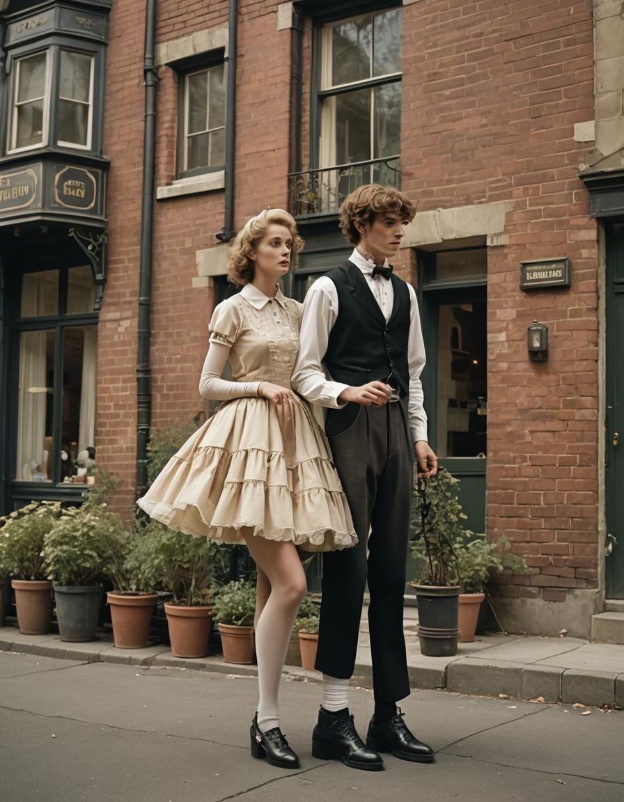 Cinematic Film Still: Boy's Feminization by Sister