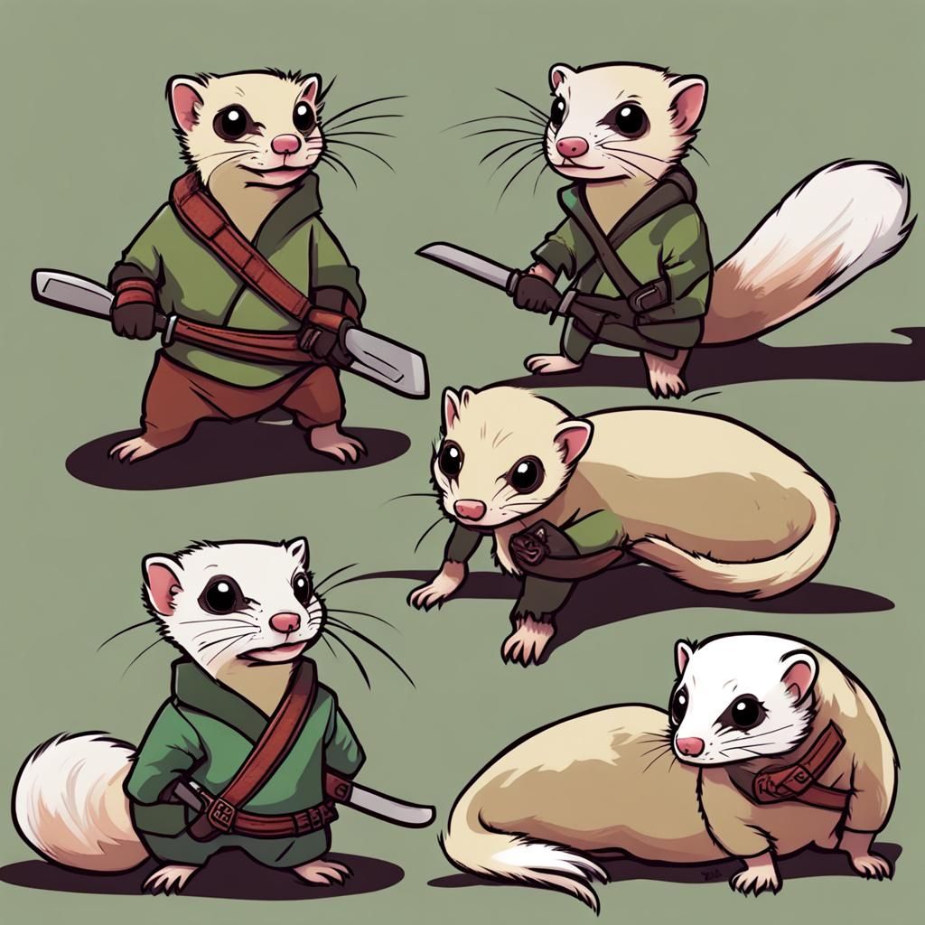 Teenage Mutant Ninja Ferrets