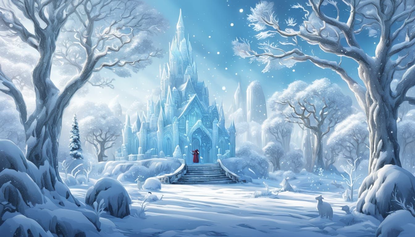 Winter Wonderland Animals in Comic Book Art