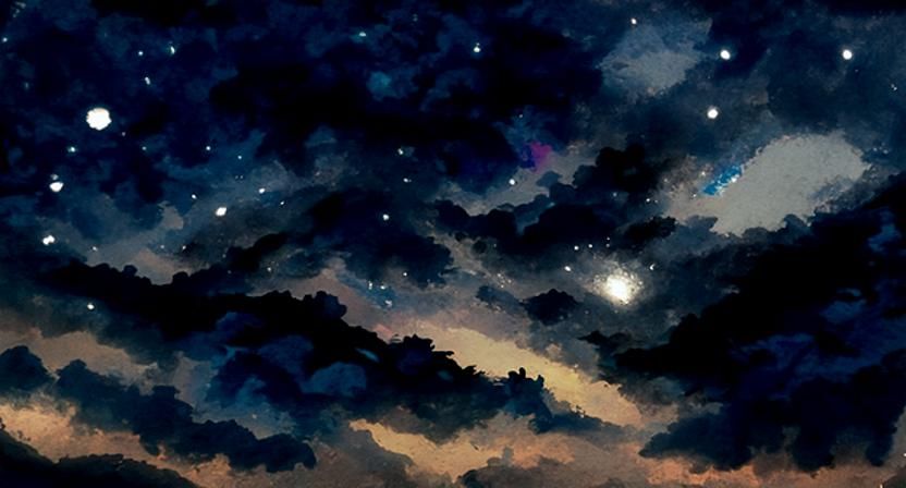 AI Generated Image of a Starry Night Sky