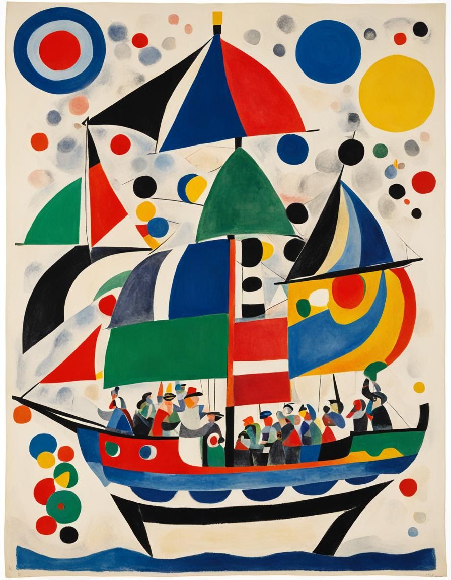 Abstract Ship of Fools in Delaunay Style