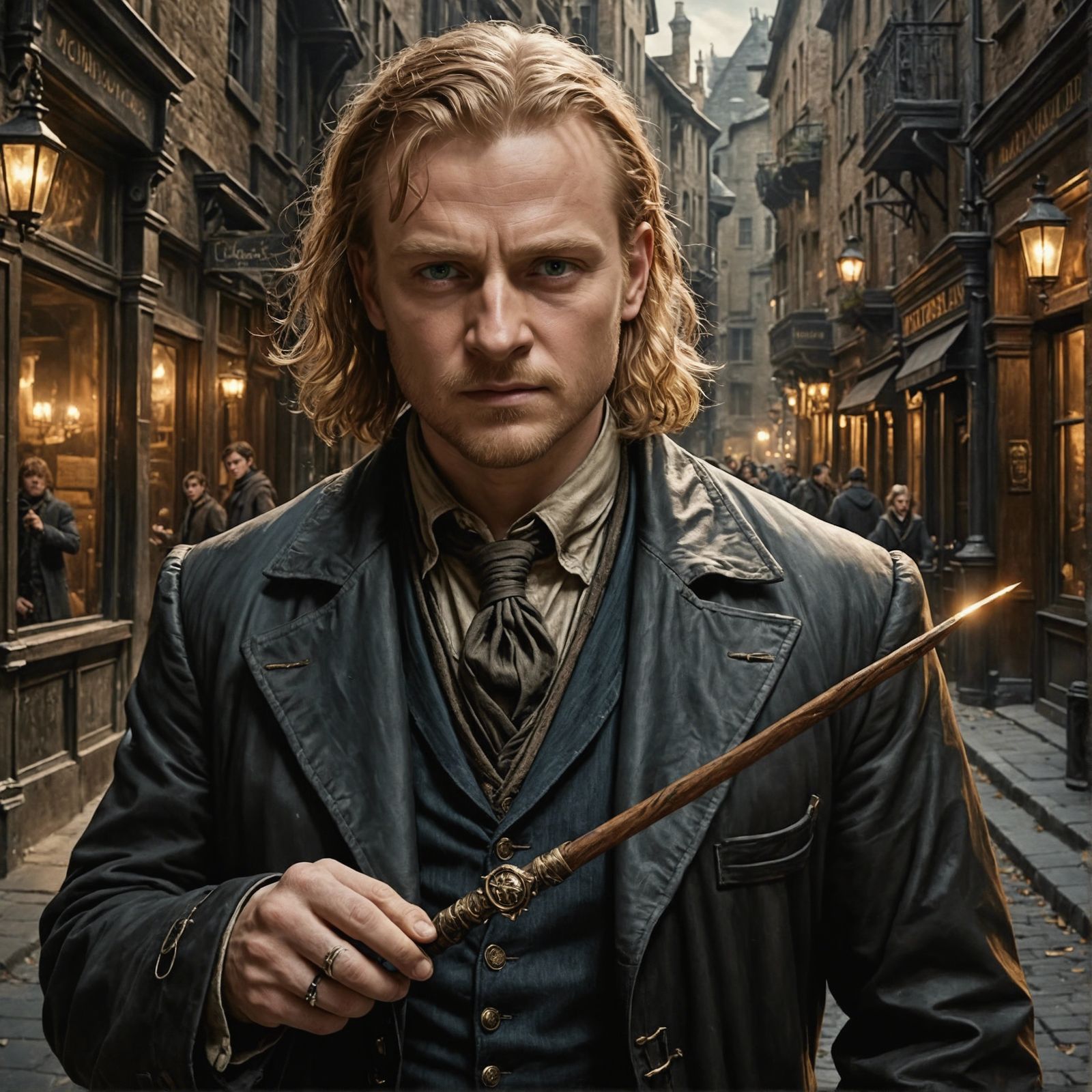 Young Wizard Mad-Eye Moody as Auror in Hyperrealism