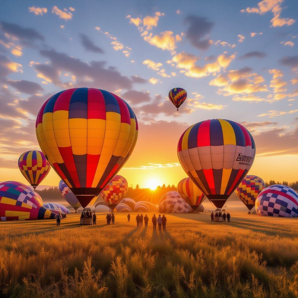 Hot Air Balloon Festival at Dawn