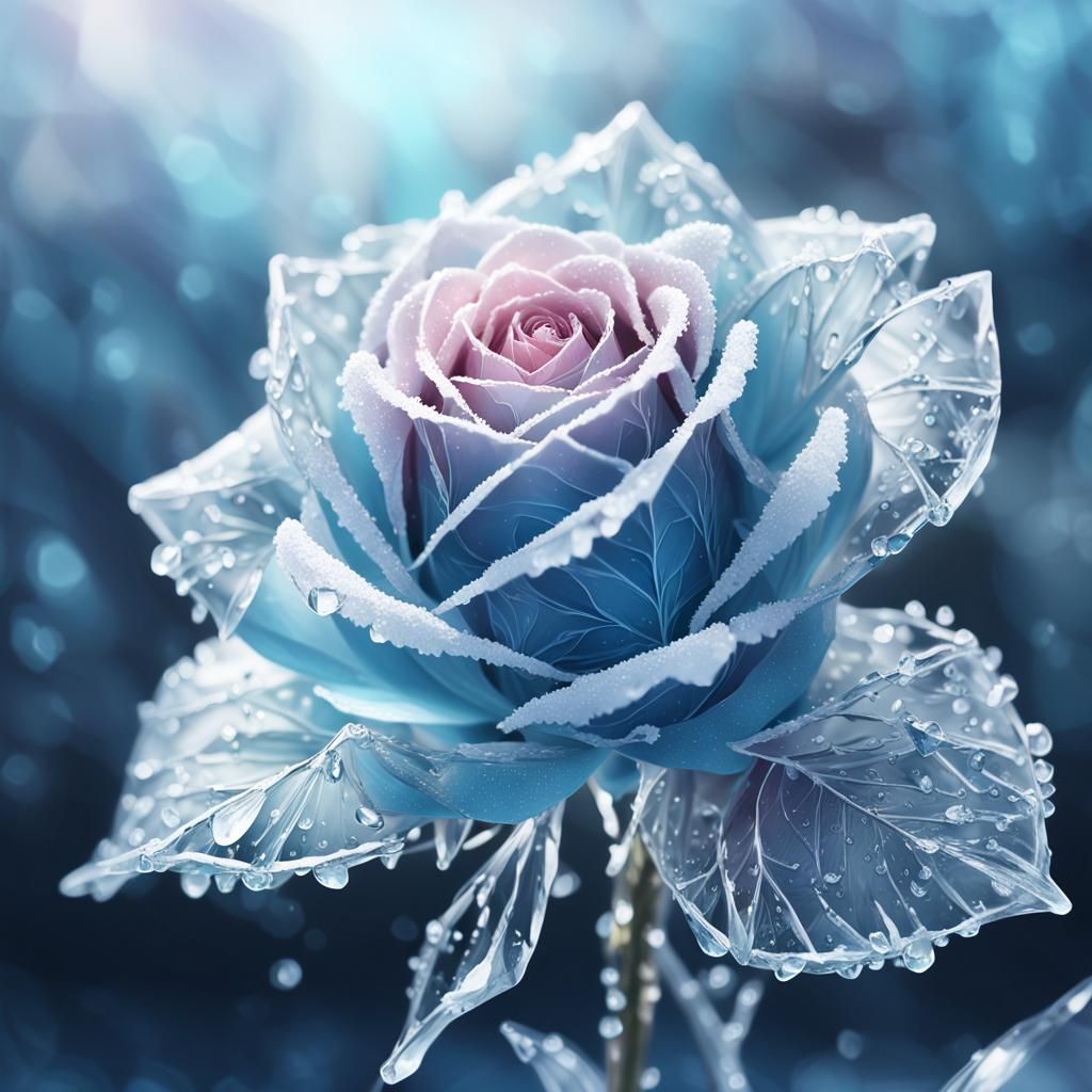 Frozen Rose in Crystal Ice: Anime Key Visual