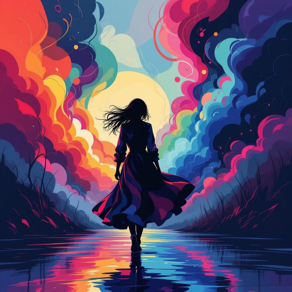 Abstract Shapes in Vibrant Colors