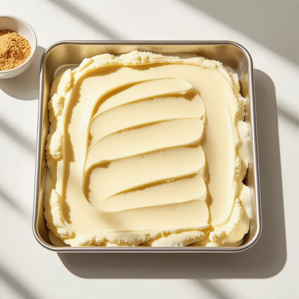 Vanilla Ice Cream Still Life, Photorealistic Style