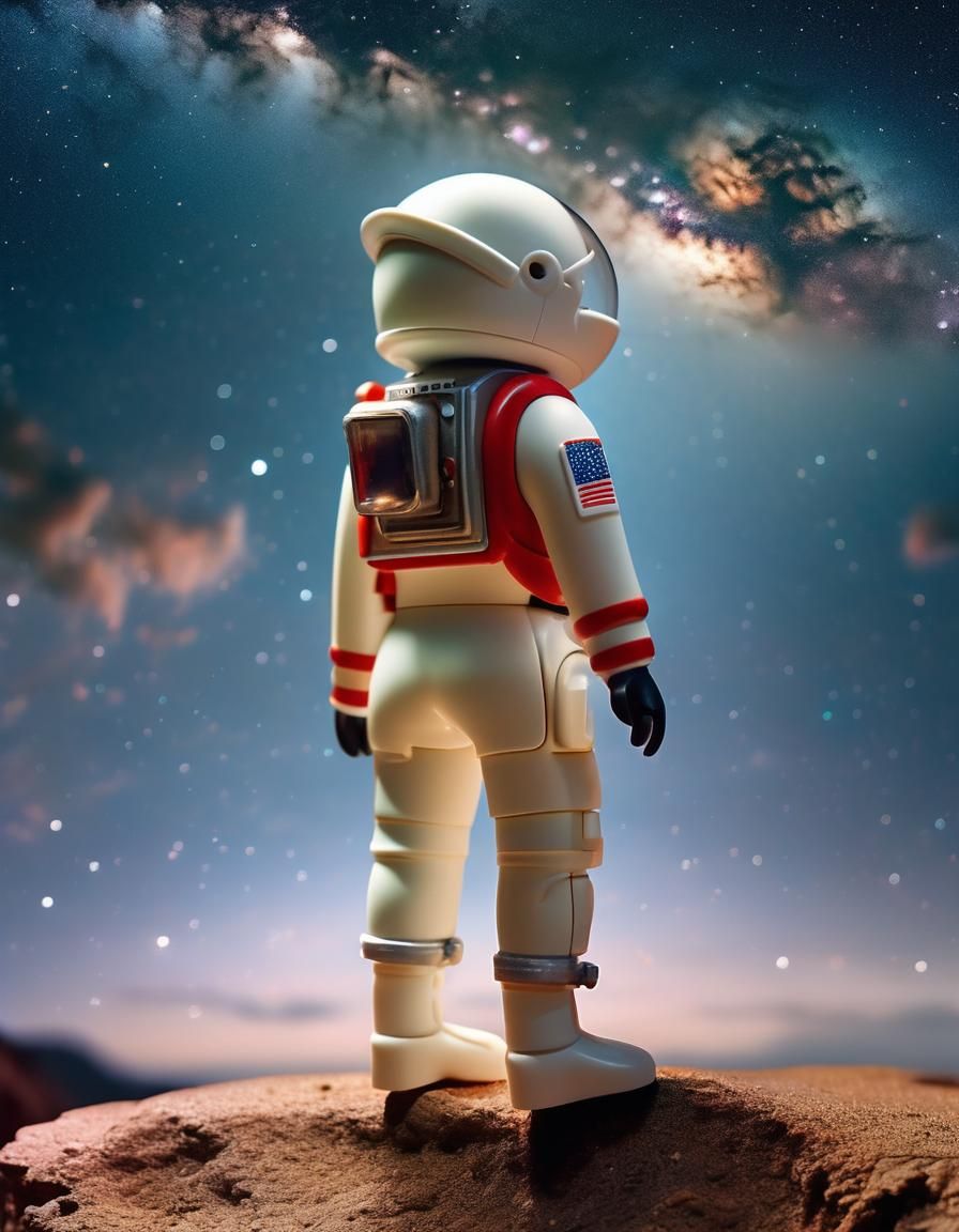 Playmobil astronaut has a view!