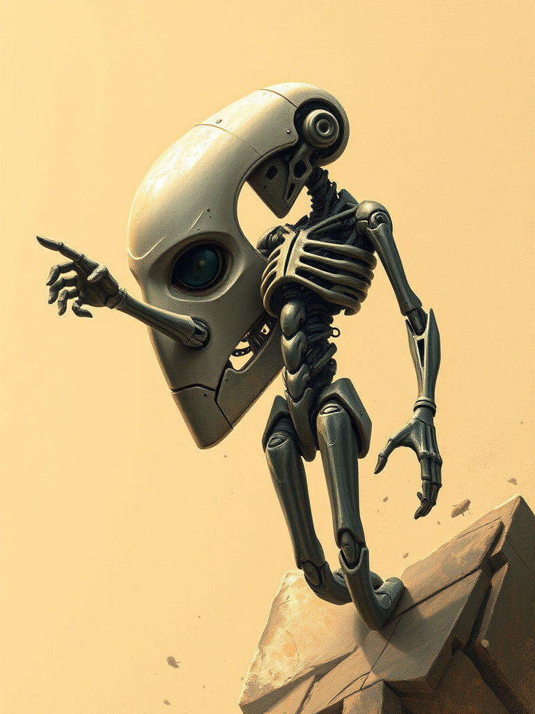 AI-Generated Humanoid Image