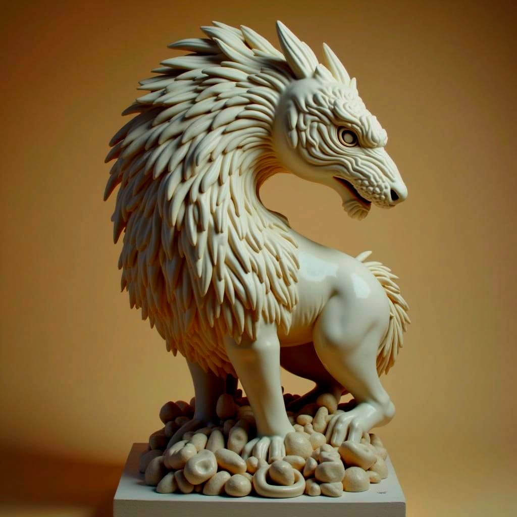 Expressive Sculpture of Imminent Glory