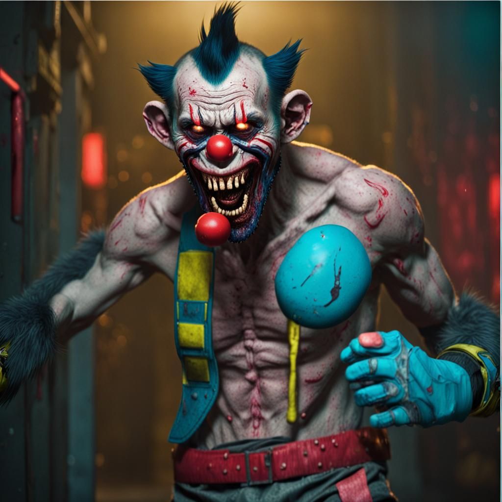 Cyberpunk Zombie Monkey Monster Clown Boxer