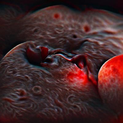 Image of a Diabolic Bite Mark Concept