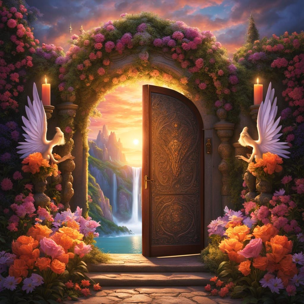 Enchanted Doorway to a Fantastical Realm