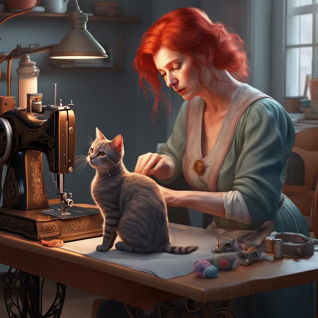 Sewing with a helper