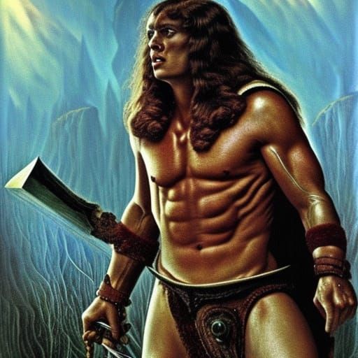 Conan the Barbarian in Surreal Photorealism