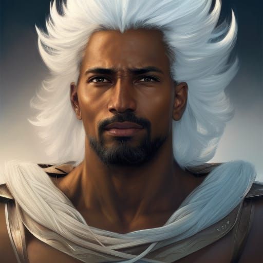 Fantasy Warrior Portrait in Hyperdetailed Digital Art