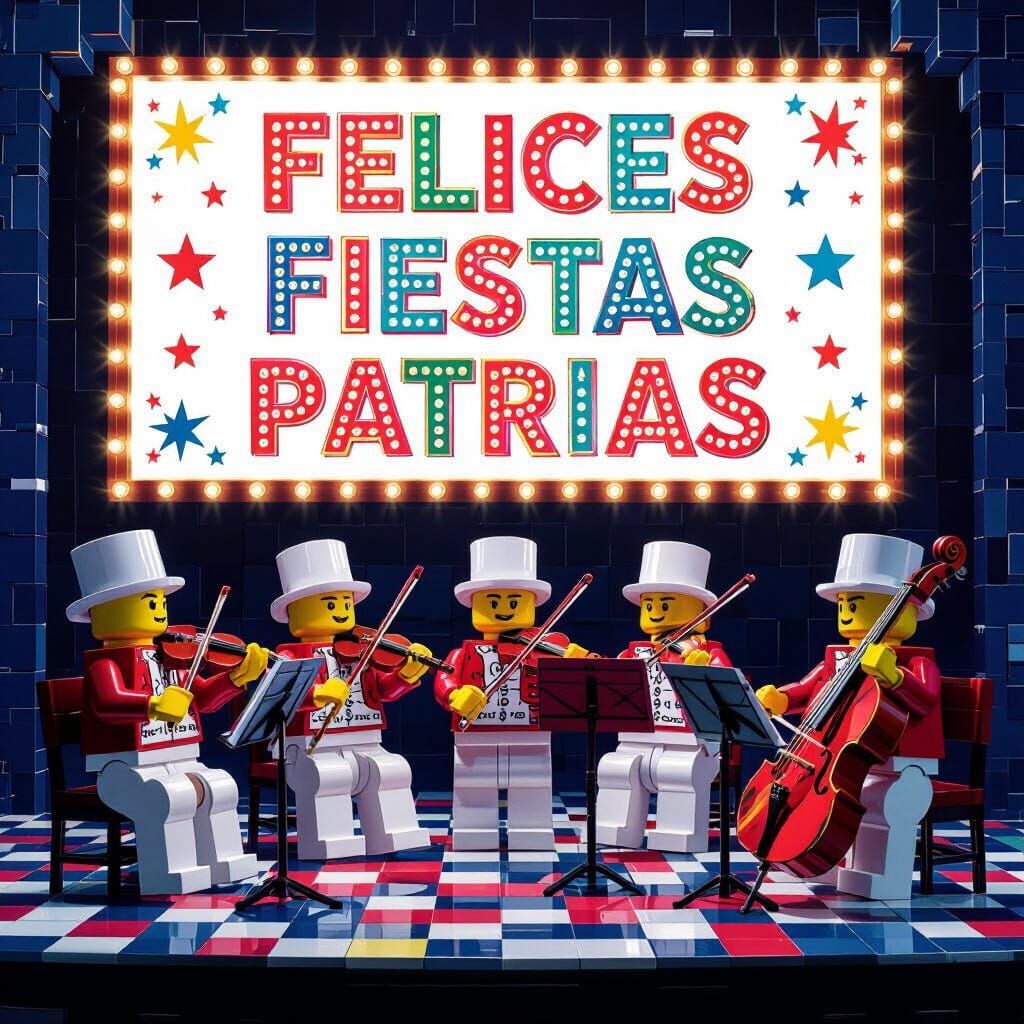 Lego Orchestra Celebrates National Holidays as Digital Art