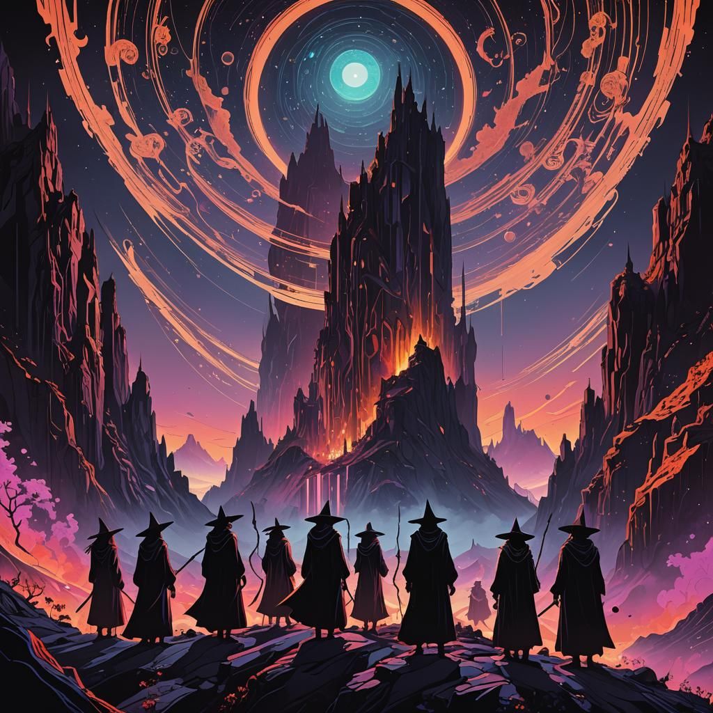 Witches at Space Core in Kilian Eng Style