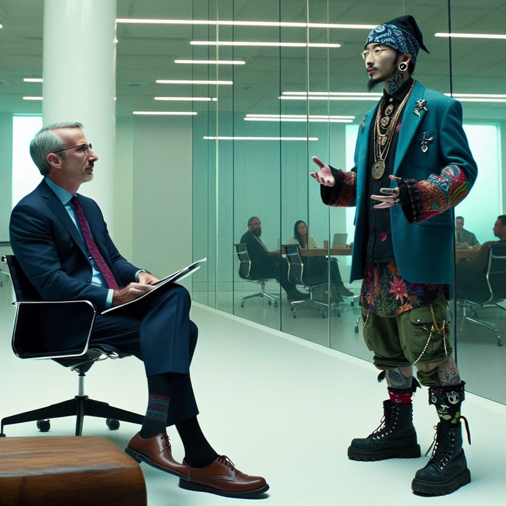 Subculture Trend Researcher Presents Idea to Corporate Boss