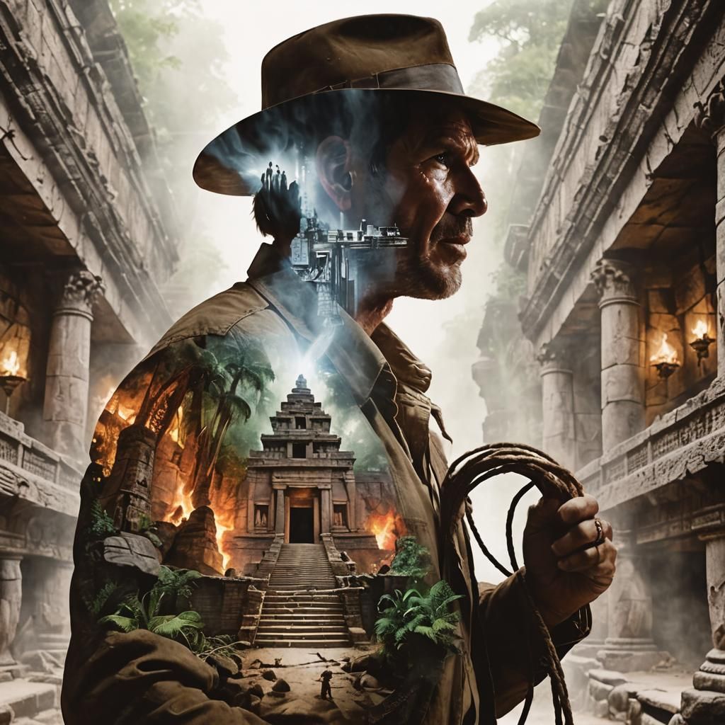 Indiana Jones and the Temple of Doom Double Exposure