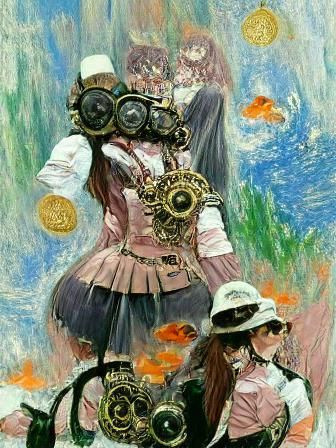 Steampunk Magical Girl Transformation Manga Cover