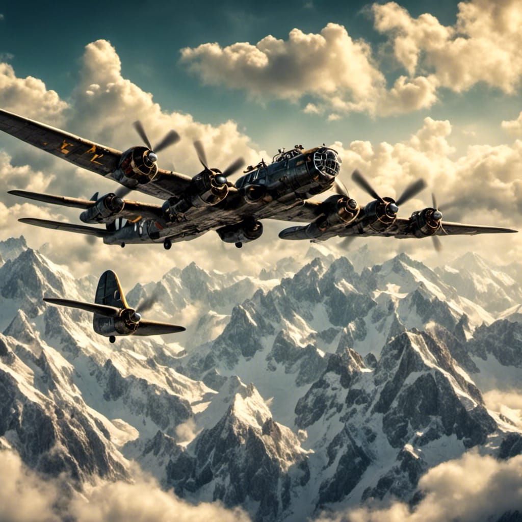 Well would you look at that!!!  One bomber was so excited to get into the air and into the action but only the tail sect...