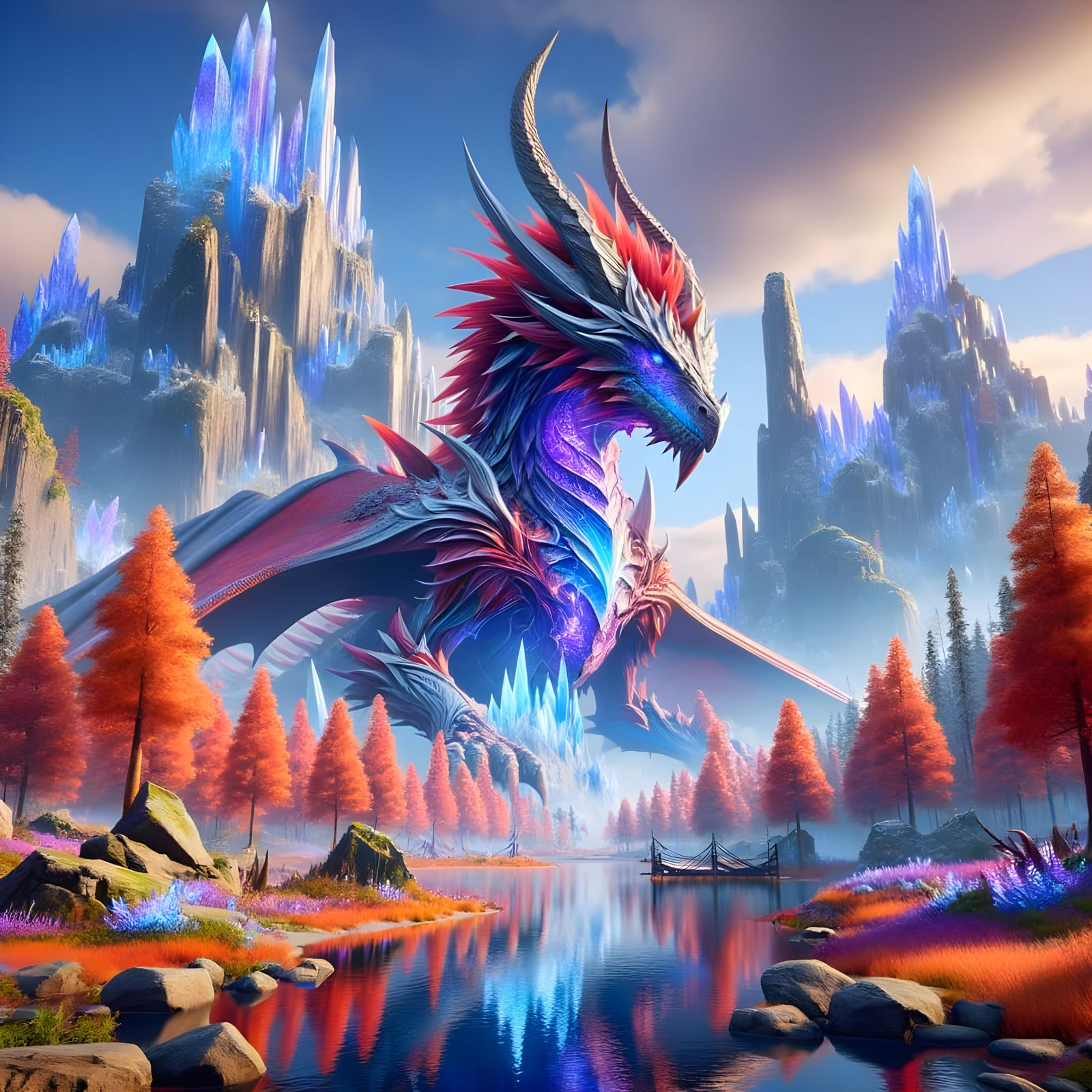 Dreamscape Dragon DALL-E 3 Remake