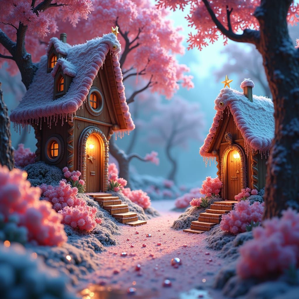 Iridescent Sweets: A Mystical Candy Realm