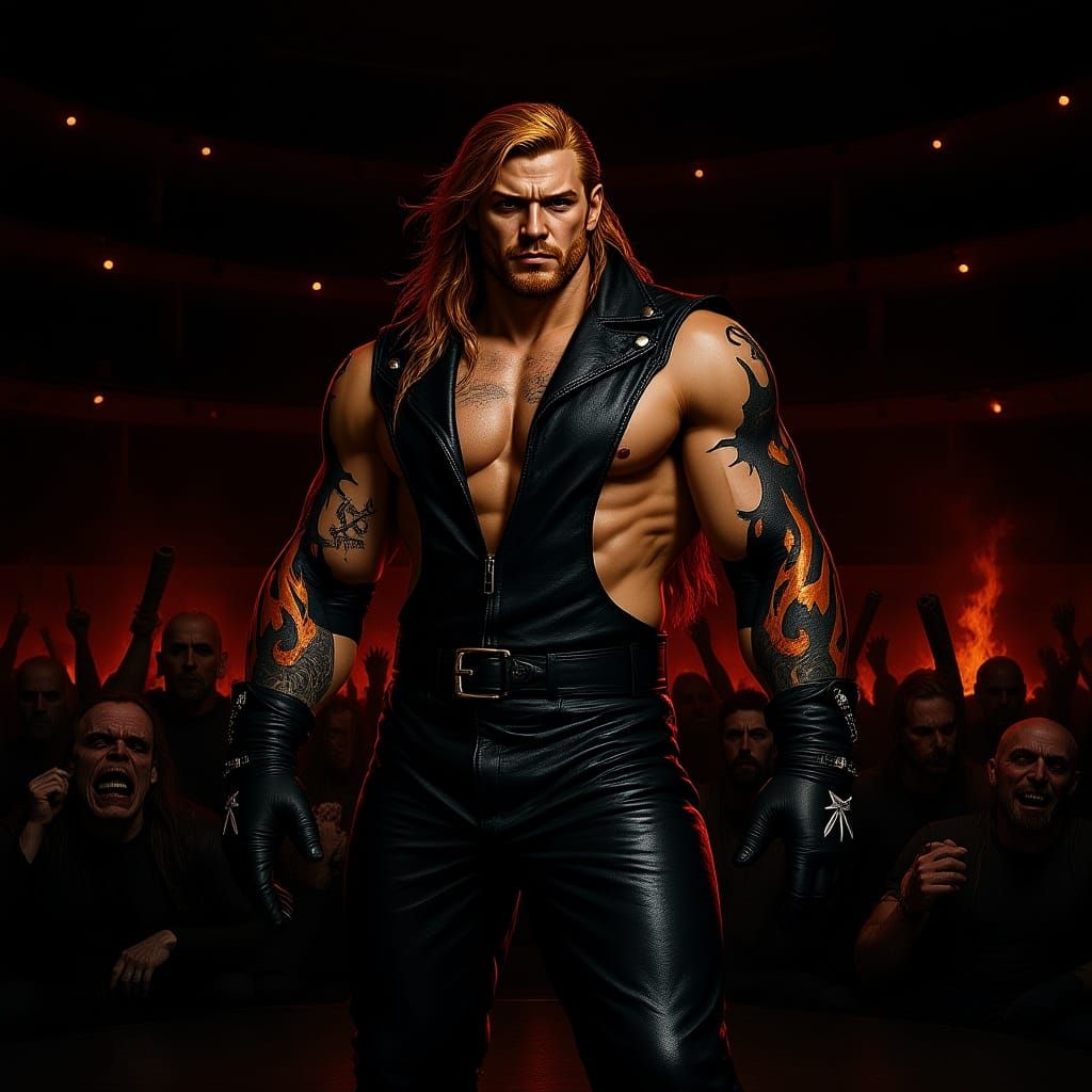 Gothic Crowd in Wrestling Arena