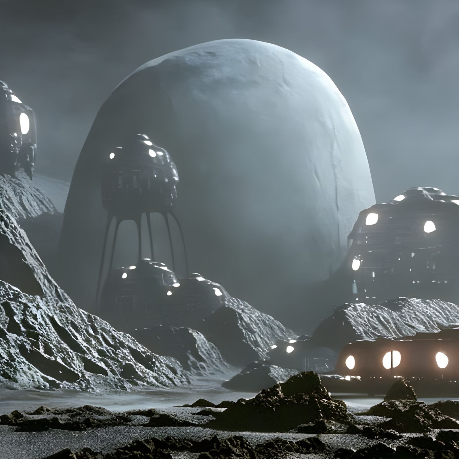 Translucent Monsters on a Gas Giant, Stop-Motion Style